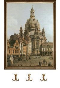 Die Frauenkirche zur Dresden - alte Originalansicht